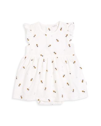 FIRSTS by petit lem Girls' Jersey Honey Bee Bodysuit Dress