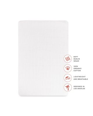 All Stages Bassinet Sheet in GOTS Certified Organic Muslin Cotton