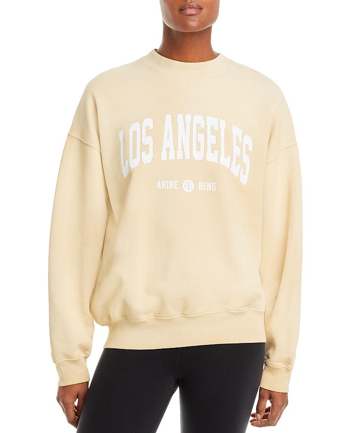 Designer Anine Bing Jaci Sweatshirt With Classic Letter Embroidery, Fleece  Lining, And Long Sleeves From Fendibags88, $40.46