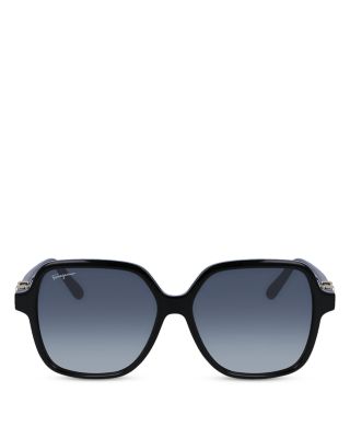 Rectangular Gancini Sunglasses, 57mm