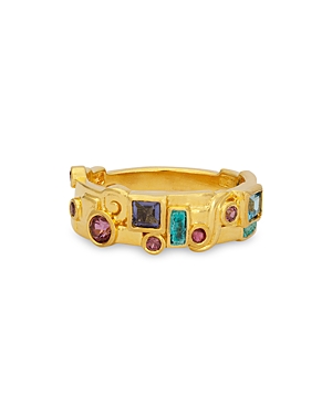 Gurhan 22k Gold Embrace Mixed Gemstone Ring In Multi/gold