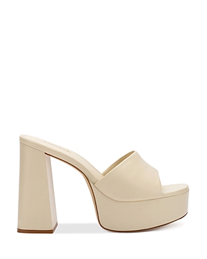 LARROUDE WOMEN'S DOLLY SLIP ON PLATFORM HIGH HEEL SANDALS