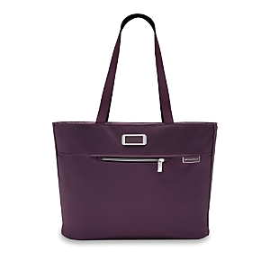 Briggs & Riley Baseline Traveler Tote In Plum