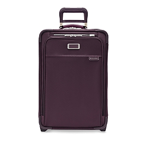 Briggs & Riley Baseline Essential 2 Wheel Carry On Suitcase In Plum
