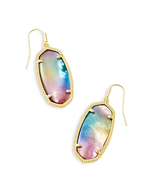 Kendra Scott Elle Earrings In Gold Yellow Watercolor Illusion