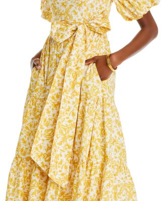 AQUA Floral Off-the-Shoulder Maxi Dress 100% Exclusive