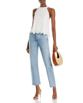 売れ筋商品|||アストール カットソー トップス レディース Women's Alisa Eyelet Cotton Sleeveless Top White ASTR the Label Women's Alisa Eyelet Cotton Sleeveless Top