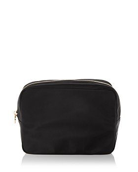 Chanel Parfums Black Zip Up 8 X 5 Cosmetic Bag