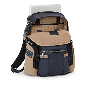 Tumi Alpha Bravo Navigation Backpack Midnight Navy/khaki In Midnight Navy/khaki