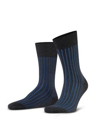 Shadow Mercerized Cotton & Nylon Dress Socks