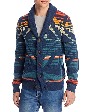 FAHERTY LEHI COTTON REGULAR FIT SHAWL COLLAR CARDIGAN