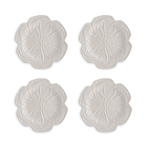 Shop Bordallo Pinheiro Cabbage Dinner Plate, Set Of 4 In White