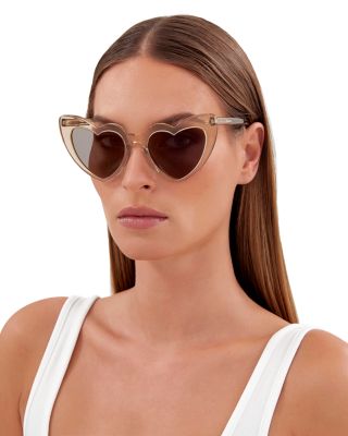 Saint Laurent LouLou Fashion Icons Heart Sunglasses, 54mm  display picture 1