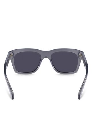 Classic Logo Flat Rectangular Sunglasses, 56mm