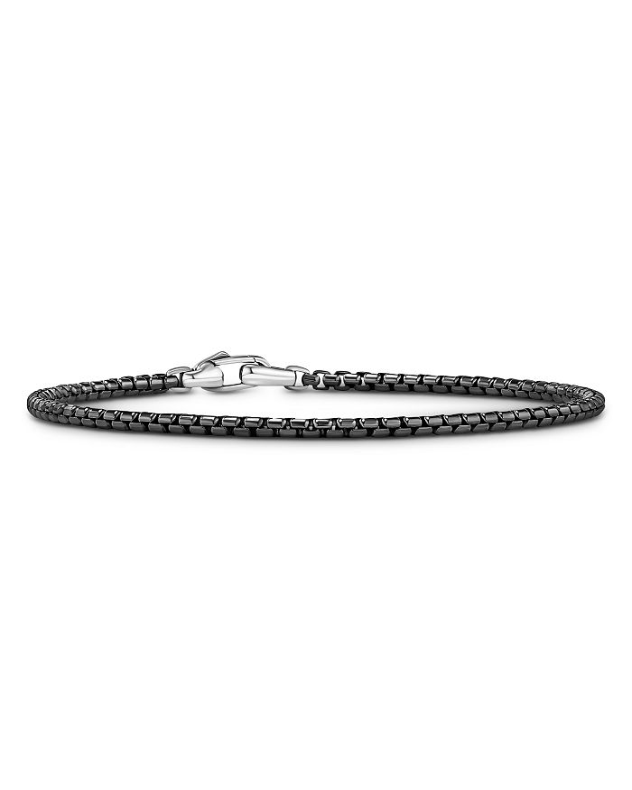 David Yurman - Men's Box Chain Bracelet in Stainless Steel and Sterling Silver
