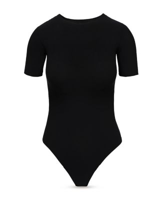 Butter Short Sleeve Thong Bodysuit