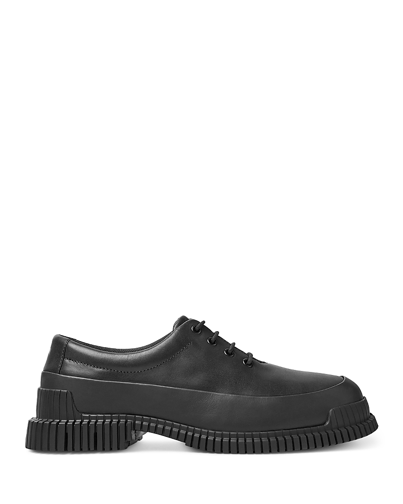 Camper Pix Plain Toe Derby In Black/black