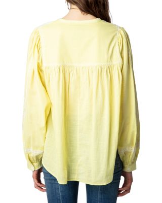 Tigy Embroidered Cotton Blouse