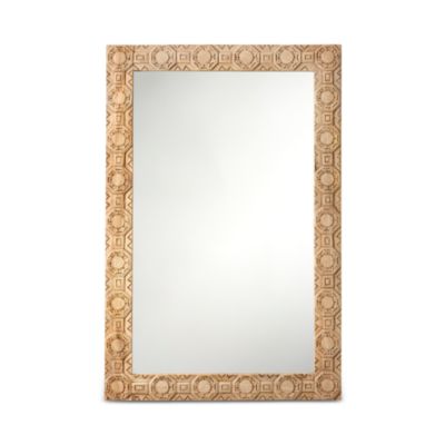 Relief Carved Rectangle Mirror