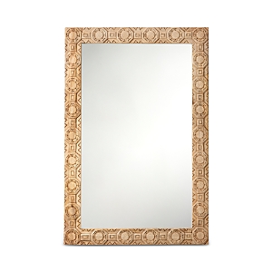 Jamie Young Relief Wood Carved Rectangle Mirror In Natural