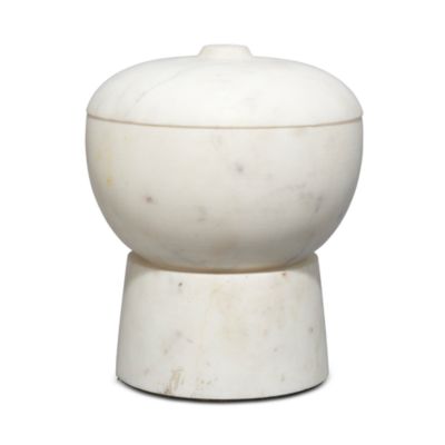 Jamie Young Bennett Marble Medium Storage Bowl with Lid