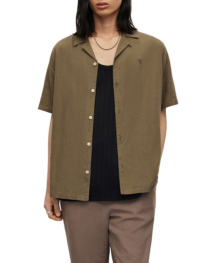 ALLSAINTS Canal Relaxed Fit Button Down Shirt Bloomingdale's