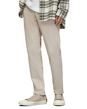 Allsaints Walde Stretch-cotton Chinos In Biscuit Taupe