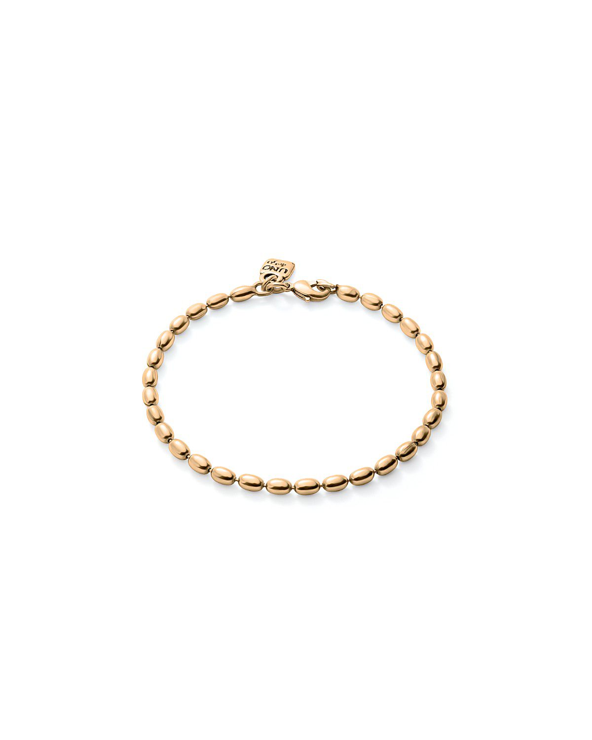 Unode50 18K Gold-Plated Charm Bracelet with Oval Links