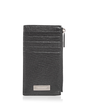 Ferragamo Revival Leather Zip Card Case