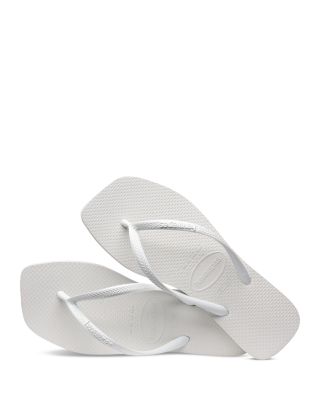 Women's Slim Square Toe Slip On Flip Flop Sandals