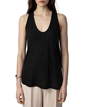 Zadig & Voltaire Samy Tank Top In Noir