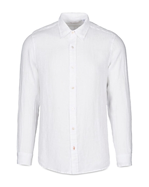 Swims Amalfi Linen Regular Fit Button Down Shirt In White