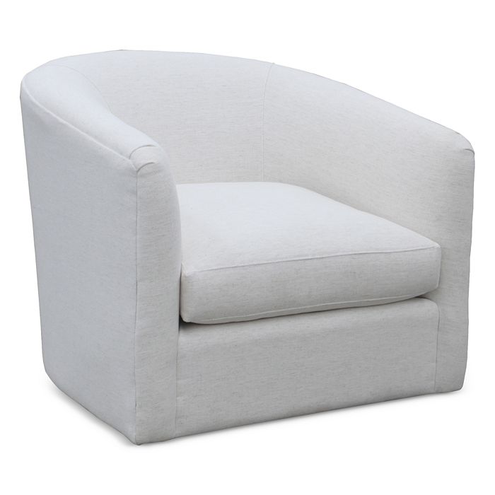 Shop Bloomingdale's Artisan Collection Polly Swivel Glider Chair In Linen