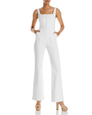 Alice and Olivia Chels Corset Denim Jumpsuit