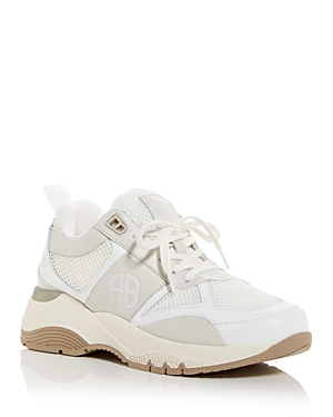 Shop Anine Bing Women's Dina Low Top Sneakers In White