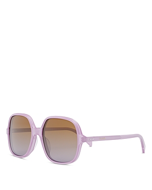 Celine Thin Geometric Sunglasses, 56 mm