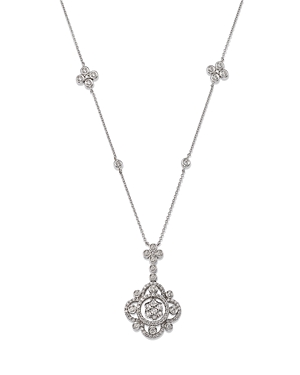 Bloomingdale's Diamond Pendant Necklace In 14k White Gold, 1.00 Ct. T.w. - 100% Exclusive
