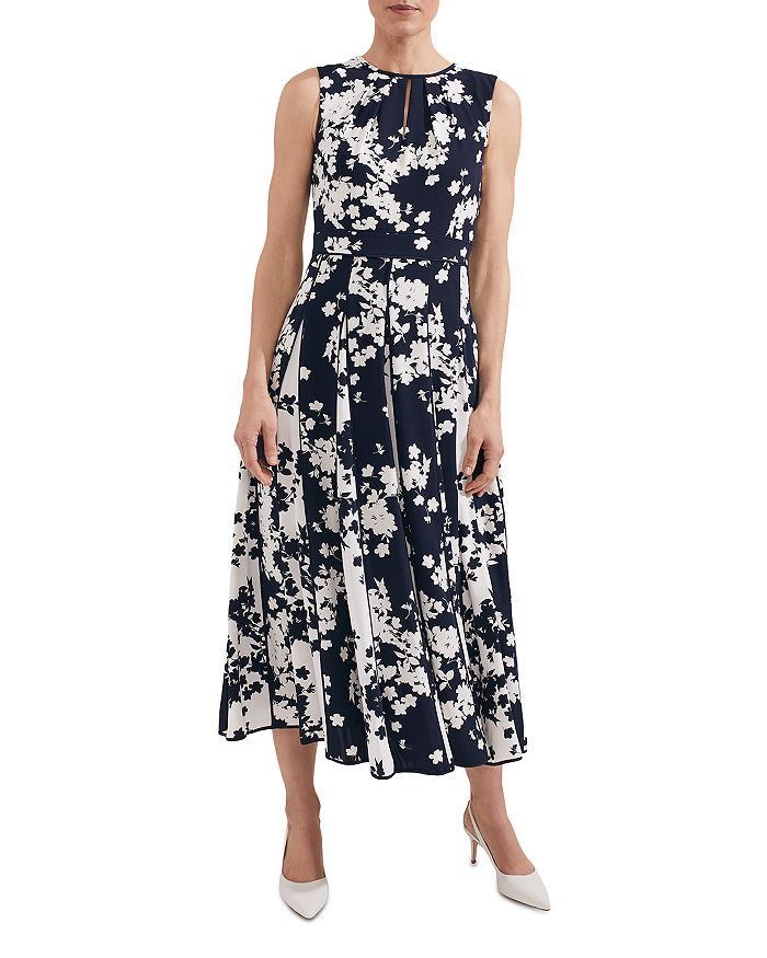 HOBBS LONDON Angelica Pleated Midi Dress | Bloomingdale's