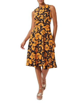 HOBBS LONDON Petite Twitchill Linen Dress Bloomingdale's