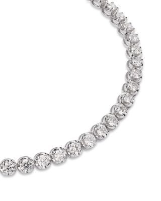 Certified Colorless Diamond Tennis Bracelet in 14K White Gold 3.0 tcw 