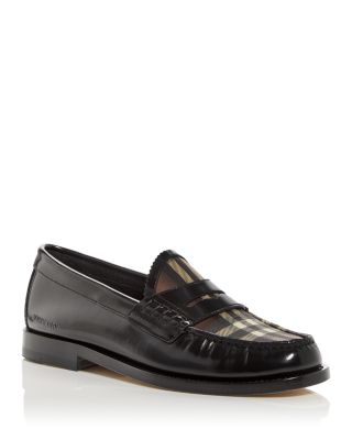 Burberry penny loafers womens on sale