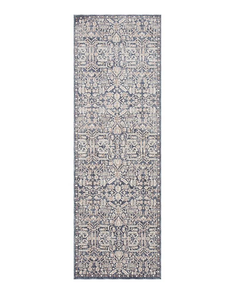 Amber Lewis Zuma Zum-02 Runner Area Rug, 2'7 X 7'9 In Blue/ivory
