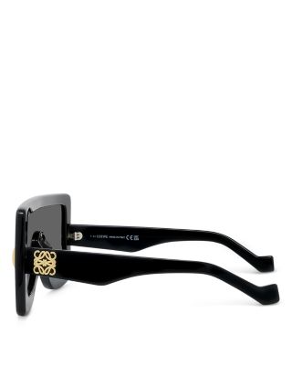 Chunky Anagram Mask Sunglasses, 51mm