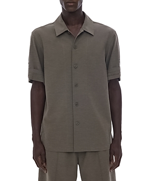 HELMUT LANG RELAXED FIT BUTTON FRONT SHIRT WITH ROLL UP SLEEVES