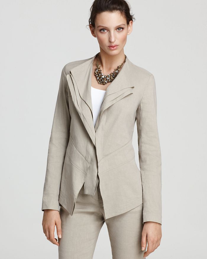 Tahari linen clearance jacket