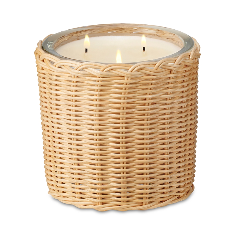 Aerin Tulia Uzes Tuberose Wicker Candle In Uzes Tuberose