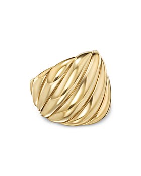 David Yurman - 18K Yellow Gold Sculpted Cable Ring