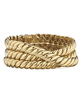 David Yurman - 18K Yellow Gold Sculpted Cable Wrap Bracelet