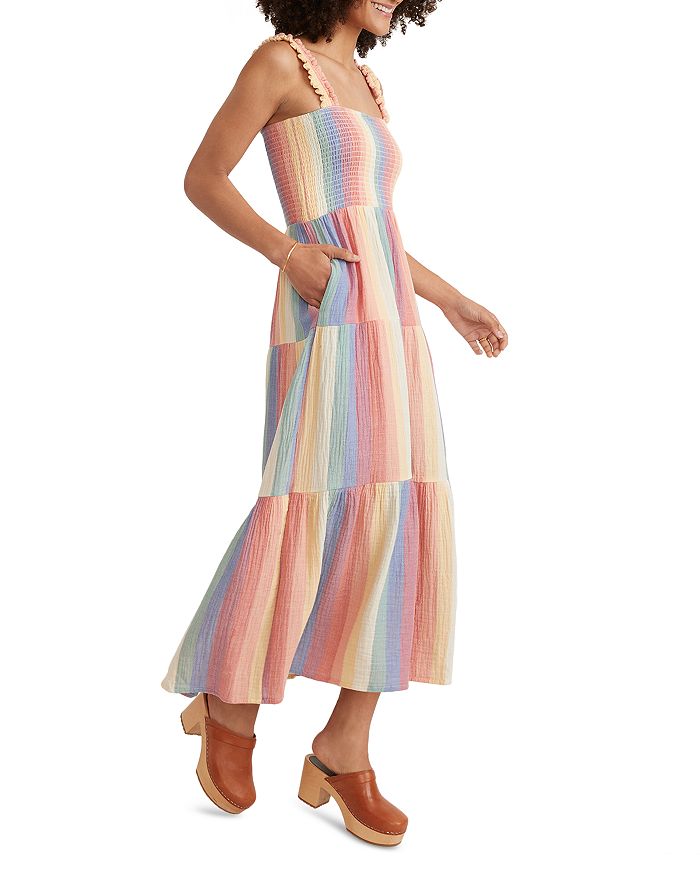 Marine Layer Cotton Smocked Maxi Dress | Bloomingdale's