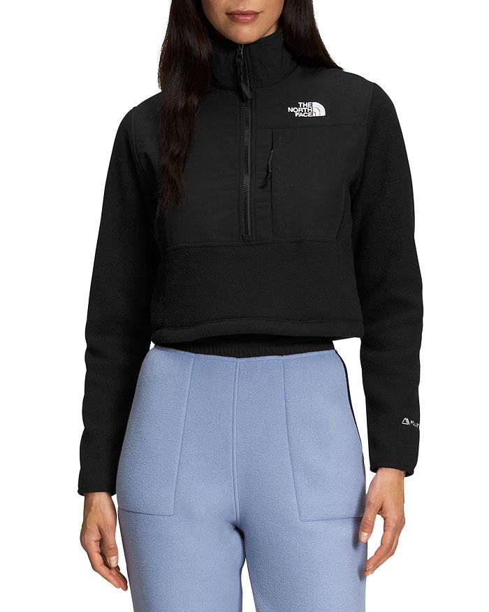 Shop The North Face Denali Cropped Cosmo Jacket In Black